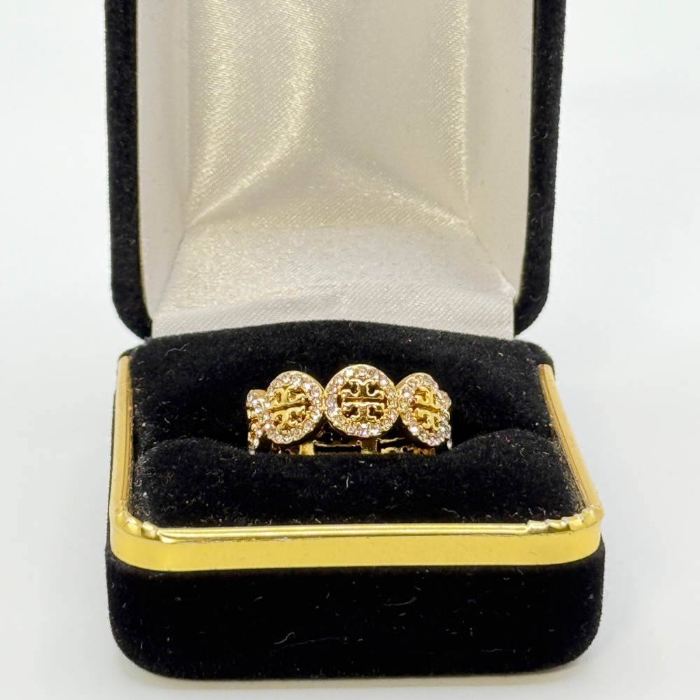 Tory Burch Gold Logo Ring ✨ - Picture 3 of 6